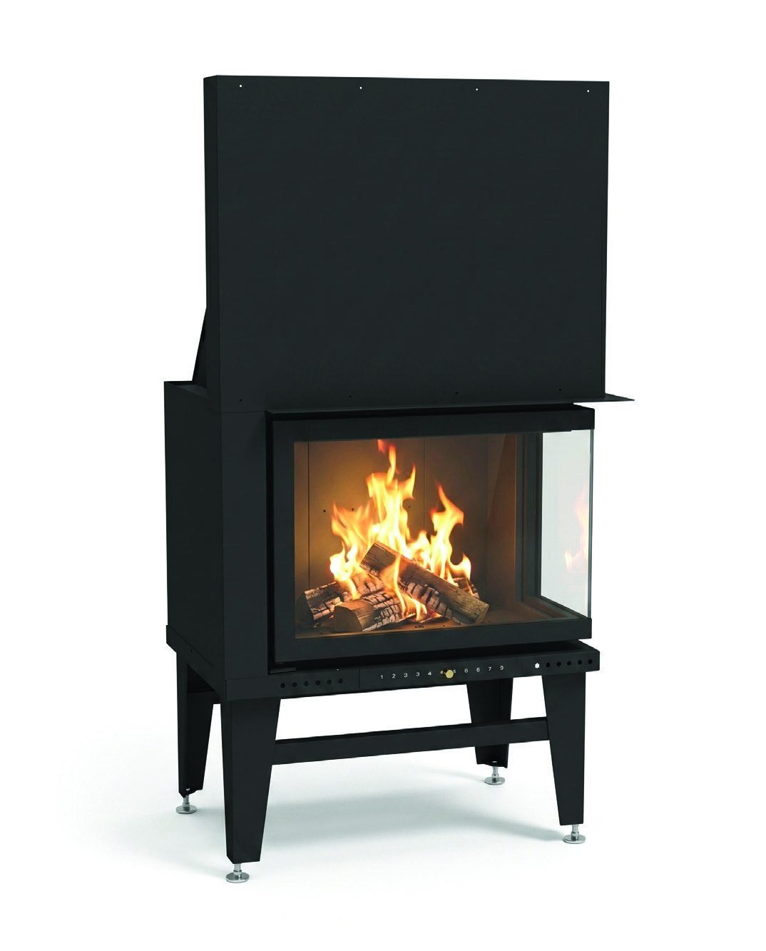 Peninsula Fireplace, Large Single-Face